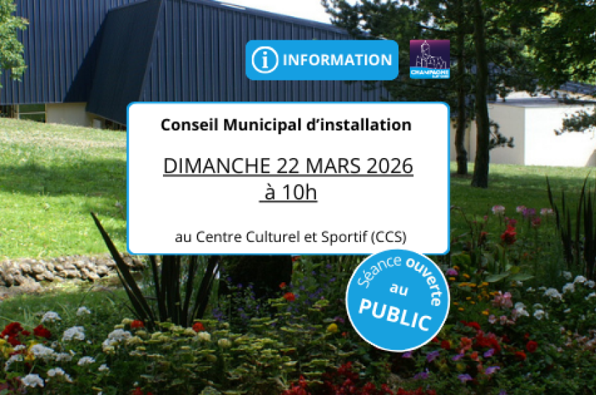 Bannière Conseil municipal d'installation - 22.03.2026