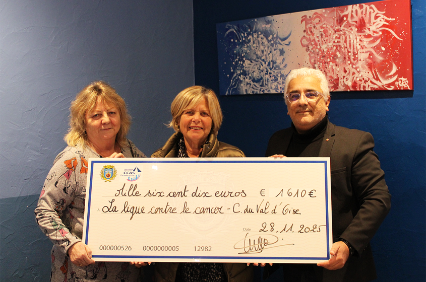 Un élan collectif à Champagne : 1 610 € remis à la Ligue contre le cancer du Val-d’Oise