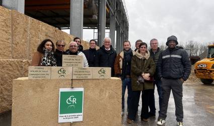 Pose 1ère pierre CCR - 24.01.2025