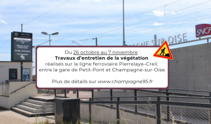 Travaux d’entretien de la végétation ligne ferroviaire Pierrelaye–Creil - Octobre 2026