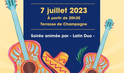 Champagne anime l'été