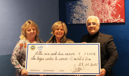 Un élan collectif à Champagne : 1 610 € remis à la Ligue contre le cancer du Val-d’Oise