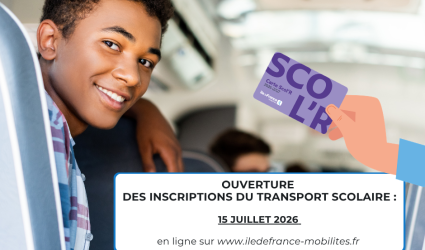 Ouverture des inscriptions aux transports scolaires 2026-2027 - 15.07.2026