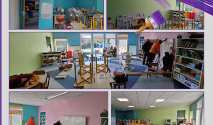 Travaux peinture Maternelle Duhamel - mars 2026