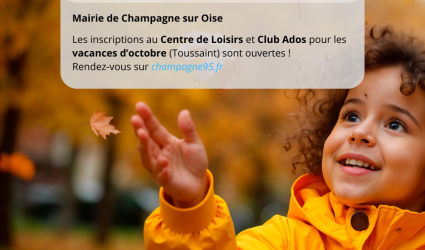 Inscription vacances d'octobre (Toussaint) 2025 - Centre de Loisirs &amp; Club Ados