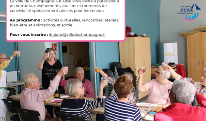 Vous avez 65 ans cette année ? Rejoignez les groupes d’activités des seniors champenois !