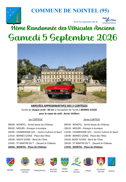 11e randonnée des véhicules anciens - 05.09.2026
