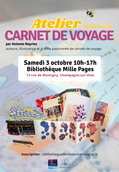 Atelier carnet de voyage - 03.10.2026