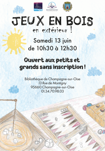 Atelier jeux en bois en extérieur - 13.06.2026