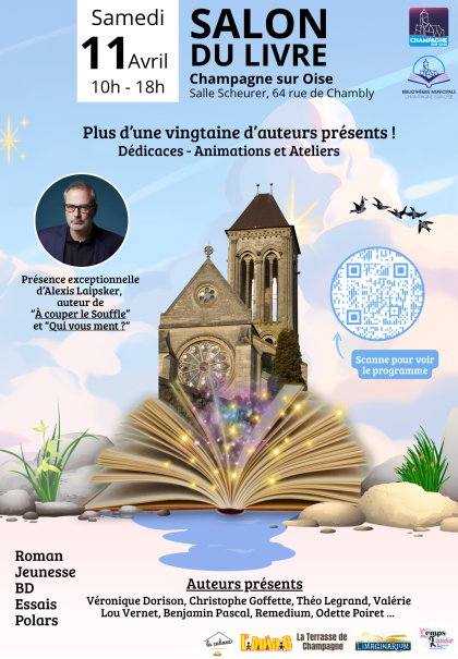 1ʳᵉ édition du Salon du Livre à Champagne - 11.04.2026