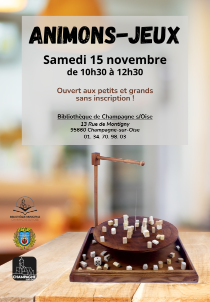 Animons-Jeux - 15.11.2025