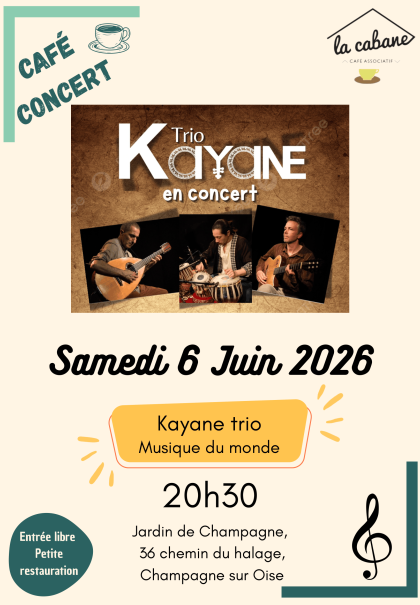 Café concert Café Asso La Cabane - 06.06.2026