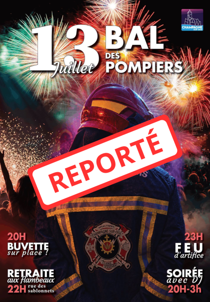 13 juillet 2026 : Bal des pompiers par l'Amicale des Pompiers de Champagne-sur-Oise