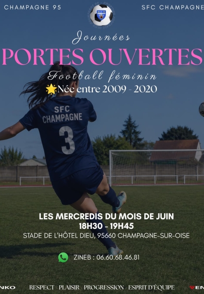 JPO football féminin - juin 2026