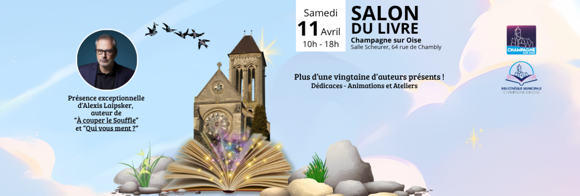 1ʳᵉ édition du Salon du Livre à Champagne - 11.04.2026