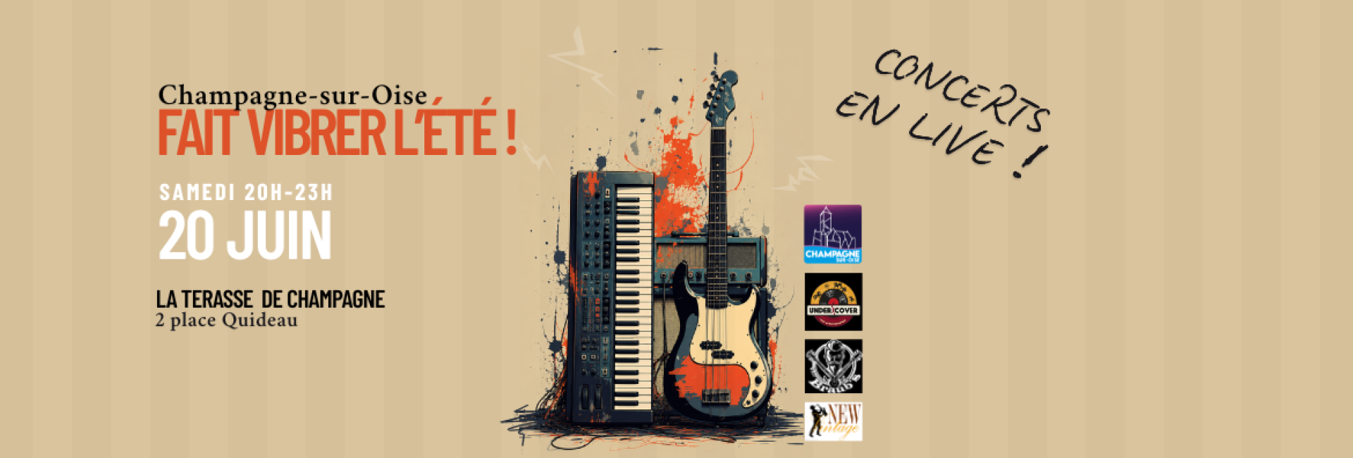 Bannière Concert Champagne fait vibrer l'été ! - 20.06.2026