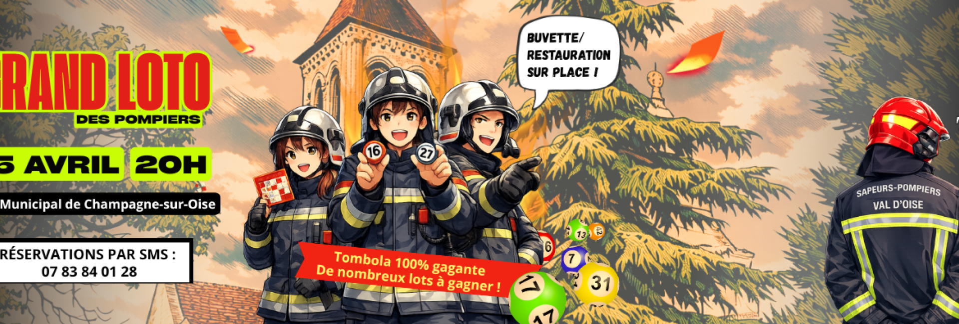 Grand loto des Pompiers - 25.04.2026