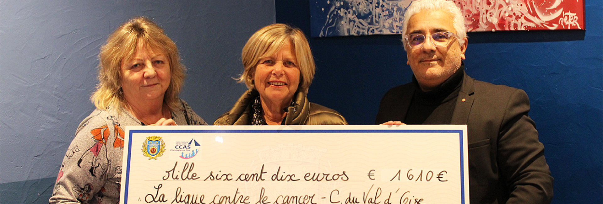 Un élan collectif à Champagne : 1 610 € remis à la Ligue contre le cancer du Val-d’Oise