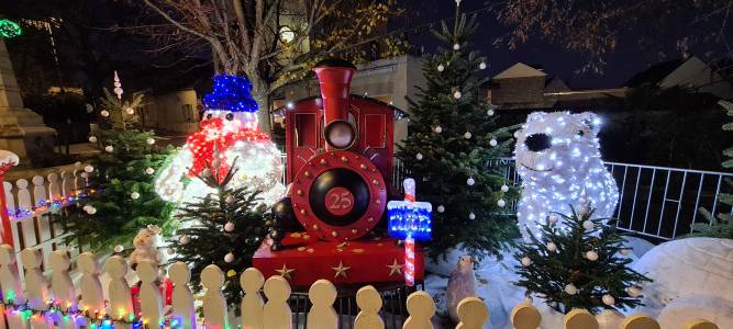 Décoration de Noel champagne sur oise 