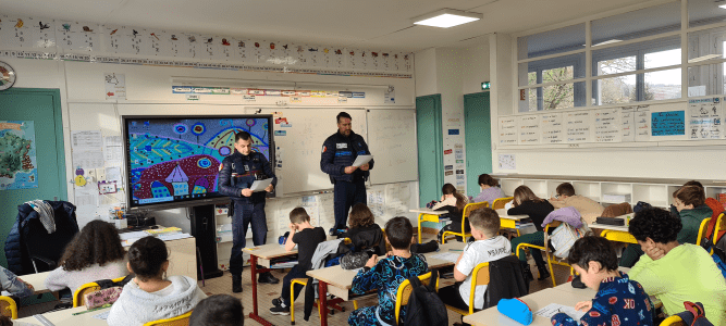 Passage du permis piétons, école du Stade - 31.01.2025