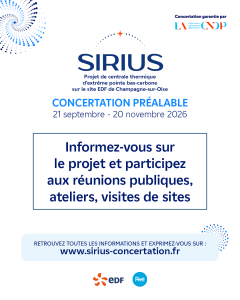 Projet SIRIUS : participez aux rencontres de la concertation préalable - 16.09.2026