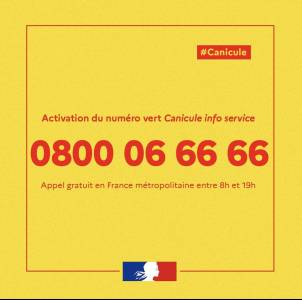 Activation du numéro vert Canicule info service - 06.2025