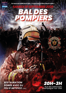 Bal des Pompiers par l'Amicale des Sapeurs Pompiers de Champagne - 19.09.2026