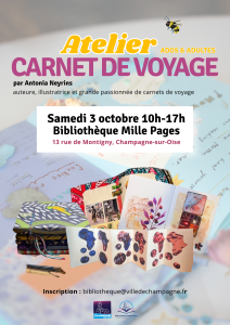 Atelier carnet de voyage - 03.10.2026