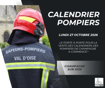 Distribution calendriers pompiers - Octobre 2026