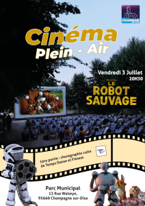 Cinéma en plein-air Le Robot sauvage - 03.07.2026