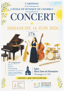 Concert à l'église ARENDAC - 13.06.2026