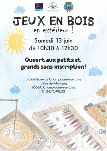 Atelier jeux en bois en extérieur - 13.06.2026