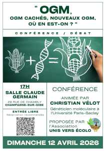Conférence OGM Unis Vers Ecolo - 12.04.2026