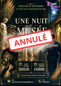Gala Temps Danse et Fitness : « La nuit au musée » - 27 & 28.06.2026