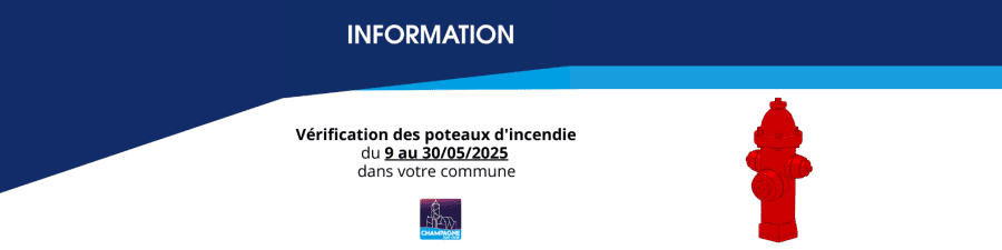 Vérification des poteaux d'incendie - mai 2025
