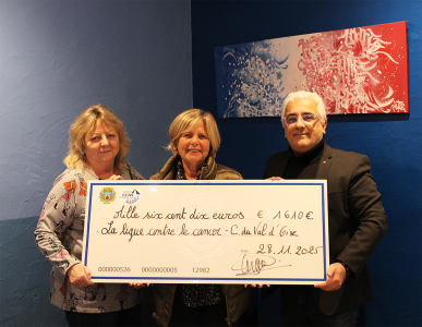 Un élan collectif à Champagne : 1 610 € remis à la Ligue contre le cancer du Val-d’Oise