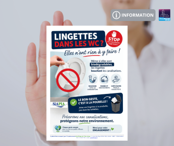 STOP lingettes dans les WC - avril 2026