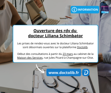 Ouverture des rdv du docteur Schimbator - 10.03.2026