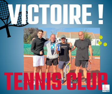 Victoire de l’équipe n°2 hommes du Tennis Club de Champagne