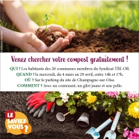 Distribution gratuite de compost par le Syndicat TRI-OR
