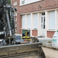 Travaux cours Oasis élémentaire stade - 23.07.2025