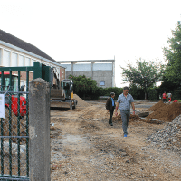 Travaux cours Oasis élémentaire stade - 23.07.2025