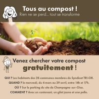 Distribution gratuite de compost par le Syndicat TRI-OR