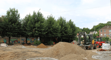 Travaux cours Oasis élémentaire stade - 23.07.2025