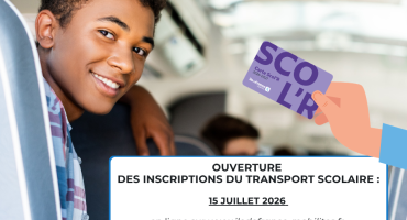 Ouverture des inscriptions aux transports scolaires 2026-2027 - 15.07.2026