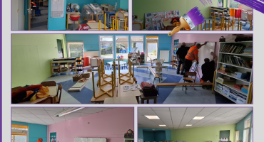 Travaux peinture Maternelle Duhamel - mars 2026