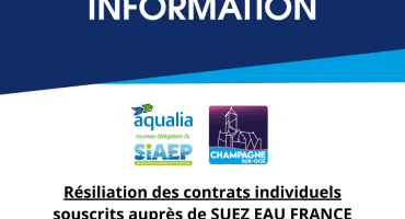 Résiliation des contrats SUEZ - 03.04.2025