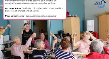 Vous avez 65 ans cette année ? Rejoignez les groupes d’activités des seniors champenois !